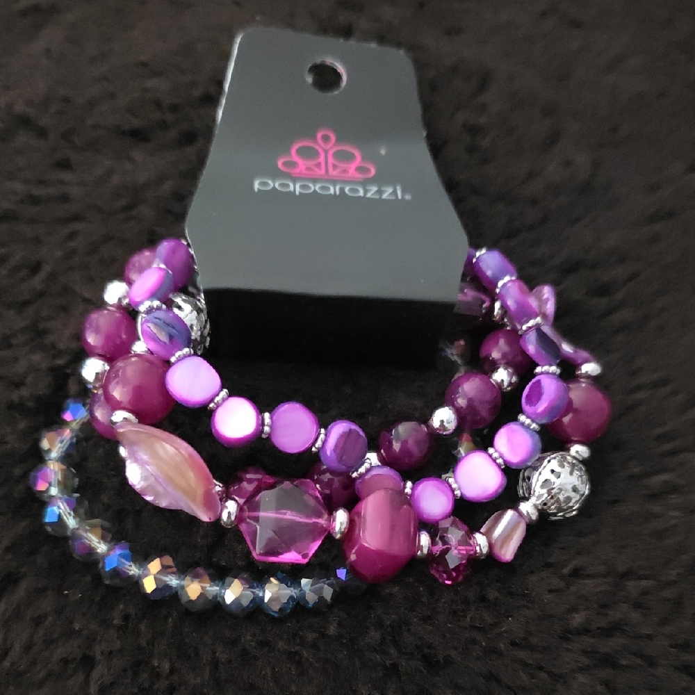 Paparazzi Vibrant Purple Bracelet Set